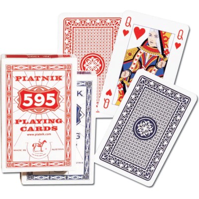 "595" PIATNIK playing cards /blue reverse side/