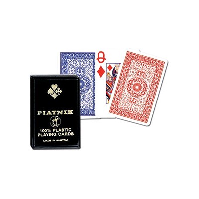 STANDARD PIATNIK "L" plastic playing cards /blue rewers/