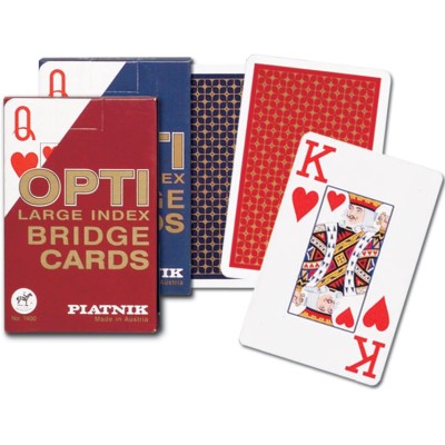 OPTI BRIDGE PIATNIK playing cards "L" /blue reverse side/