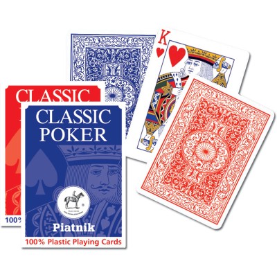 CLASSIC PIATNIK plastic playing cards /blue rewers/