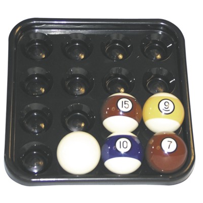 Pool balls tray for 16 balls