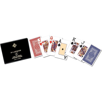 STANDARD PIATNIK "L"double deck plastic playing cards