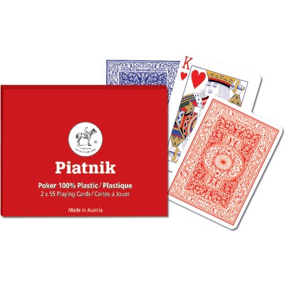 Double deck plastic POKER PIATNIK CARD plastic double deck playi