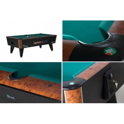 Coin operated pool table VIKING VENGE 6, 7, 8 ft