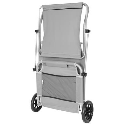 Sunbed with wheels /grey/