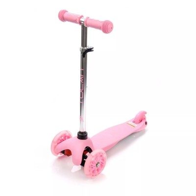 Scooter METEOR TUCAN with LED wheels /pink/