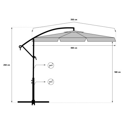 Garden umbrella /green/