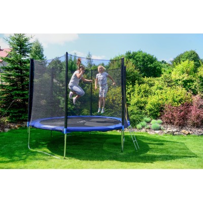 Trampolina z siatką i drabinką średnica 312cm