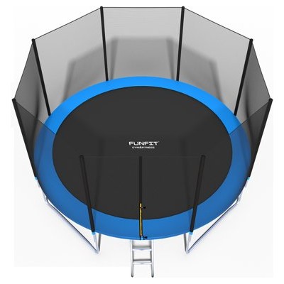 Trampolina z siatką i drabinką średnica 404cm