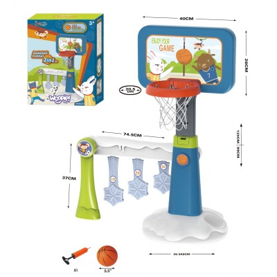 Set 2 in 1 - Basketball for children/goal  WOOPIE