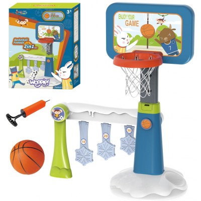 Set 2 in 1 - Basketball for children/goal  WOOPIE