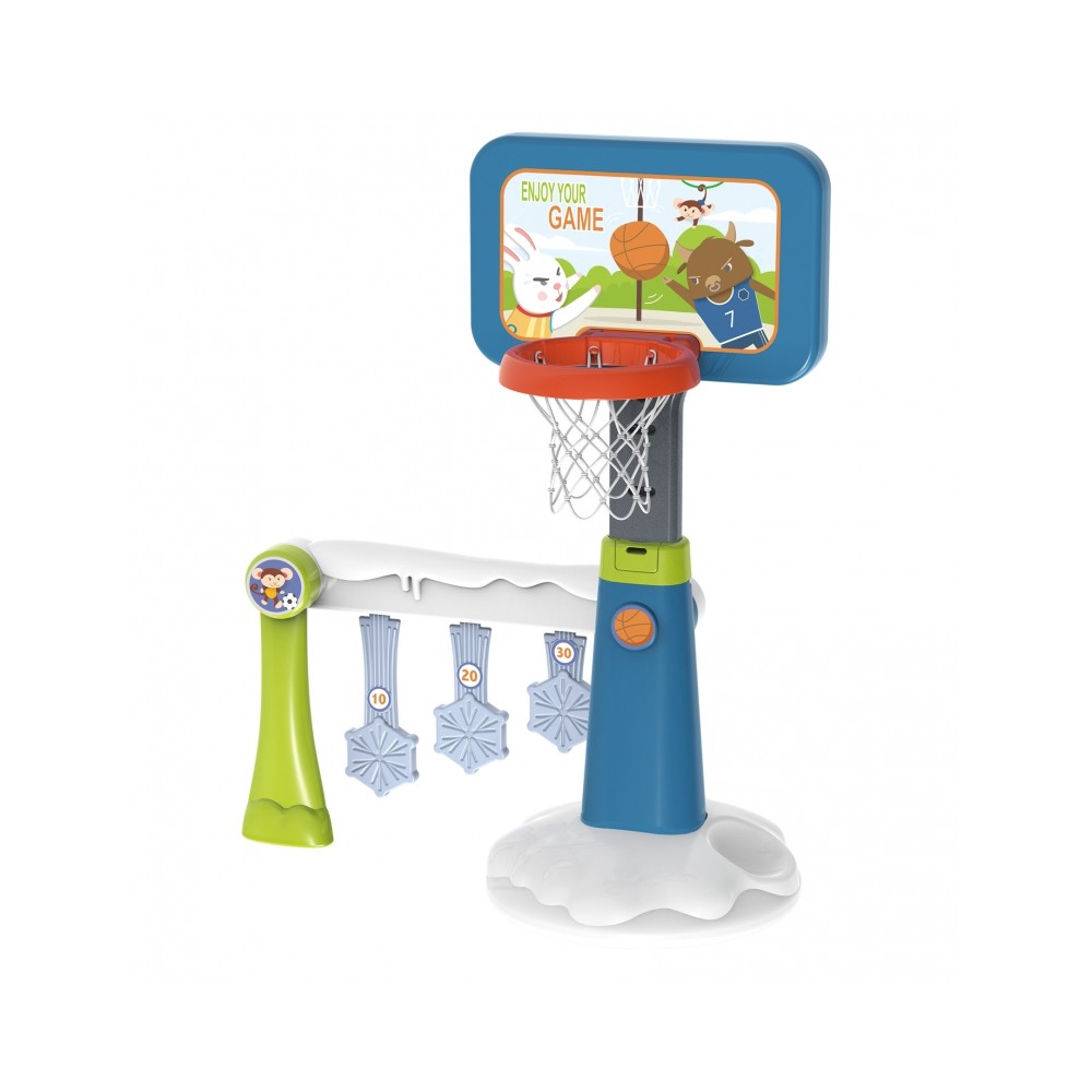 Zestaw 2 w 1 Stojak do koszykówki/ bramka dla dzieci 125 cm WOOPIE