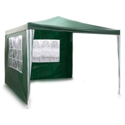 Garden pavillon with 2 walls 3 x 3 m /green/