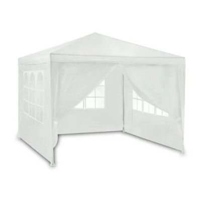 Garden pavilion with 4 walls 3 m x 3 m /white/