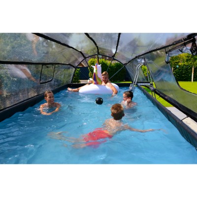 Swimming pool with dome and heat pump  EXIT PREMIUM  540 x 250