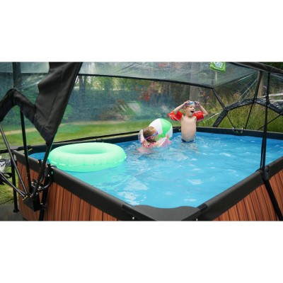 Dome for rectangular frame swimming pool EXIT 300 cm x 200 cm