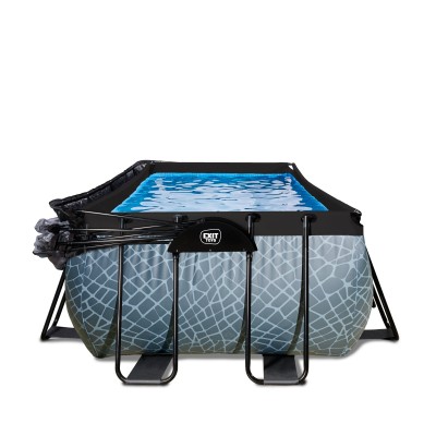 Swimming pool with dome EXIT PREMIUM  540 x 250  x100 cm /grey s