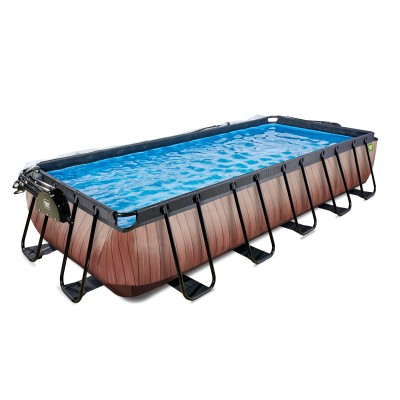 Swimming pool with dome EXIT PREMIUM 540 x 250 x 100 cm/ timber