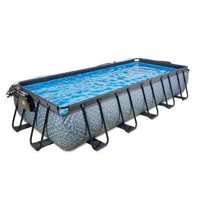 Swimming pool with dome EXIT PREMIUM 540 x 250  x122 cm /grey s