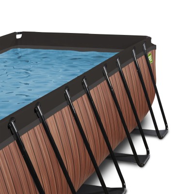 Swimming pool with dome EXIT PREMIUM 540 x 250  x122 cm /timber