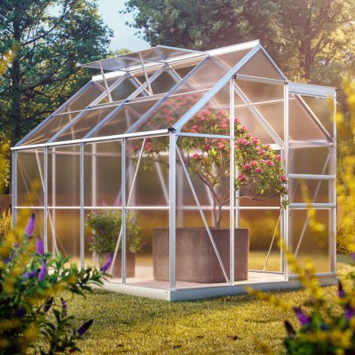 Polycarbonate greenhouse 250 cm x 190 cm x 195 cm