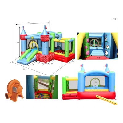 Castle Bouncer with Farmyard Ballpit