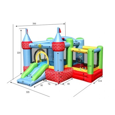 Castle Bouncer with Farmyard Ballpit