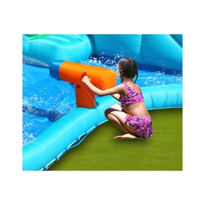 Inflatable double water slide COCCODRILLO