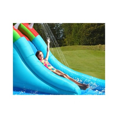 Inflatable double water slide COCCODRILLO