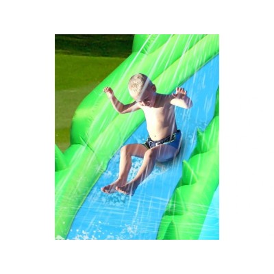 Inflatable double water slide COCCODRILLO