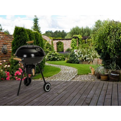 Small coal garden grill, round MG