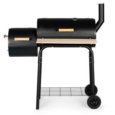 Coal garden grill with smokehouse