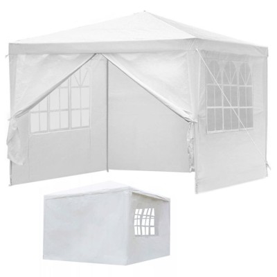 Garden pavilion with 4 walls 3 m x 3 m /white/