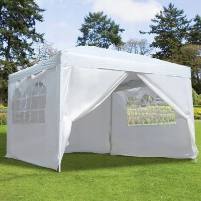 Garden pavilion with 4 walls 3 m x 3 m /white/