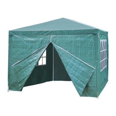 Garden pavilion with 4 walls 3 m x 3 m /green/