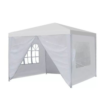 Garden pavilion with 4 walls 3 m x 3 m /white/