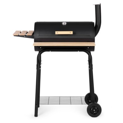 Duży grill ogrodowy z termometrem i kominem MG