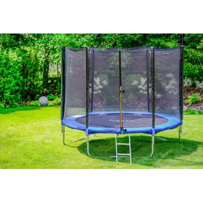 Trampolina z siatką i drabinką średnica 252 cm