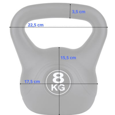 Kettlebel FUNFIT 8 kg