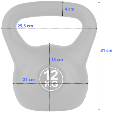 Kettlebell FUNFIT 12 kg