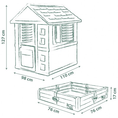 House SMOBY 2 with sandbox