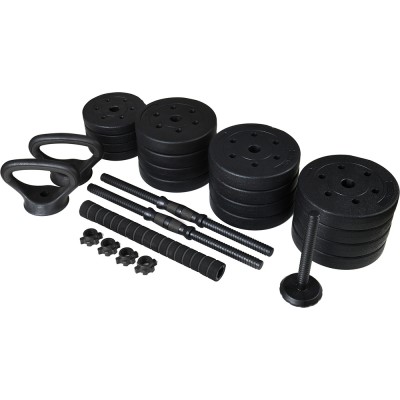 Adjustable bituminous dumbbells Set 40 kg 4 in  1