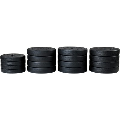 Adjustable bituminous dumbbells Set 40 kg 4 in  1