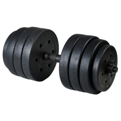 Adjustable bituminous dumbbells Set 40 kg 4 in  1