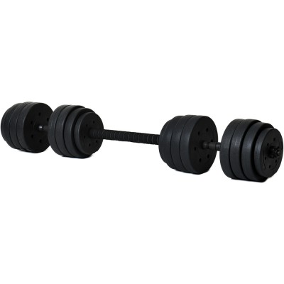 Regulowane hantle bitumiczne 40 kg zestaw 4 w 1 + uchwyty