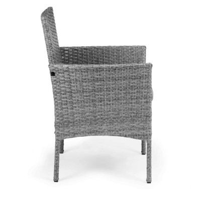 Meble ogrodowe technorattan sofa, stół, 2 fotele /szary/MG