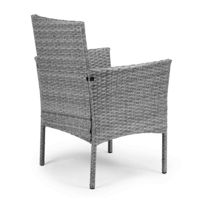Meble ogrodowe technorattan sofa, stół, 2 fotele /szary/MG