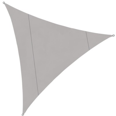 Żagiel przeciwsłoneczny trójkątny 4 m x 4 m x 4 m/ szary/