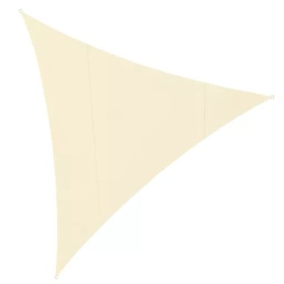 Żagiel przeciwsłoneczny trójkątny 4 m x 4 m x 4 m/ beżowy/