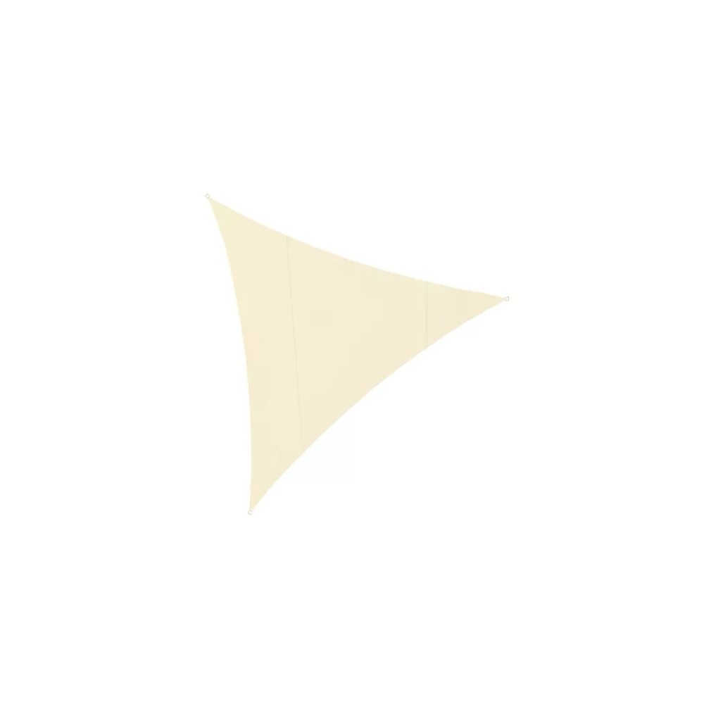 Żagiel przeciwsłoneczny trójkątny 4 m x 4 m x 4 m/ beżowy/